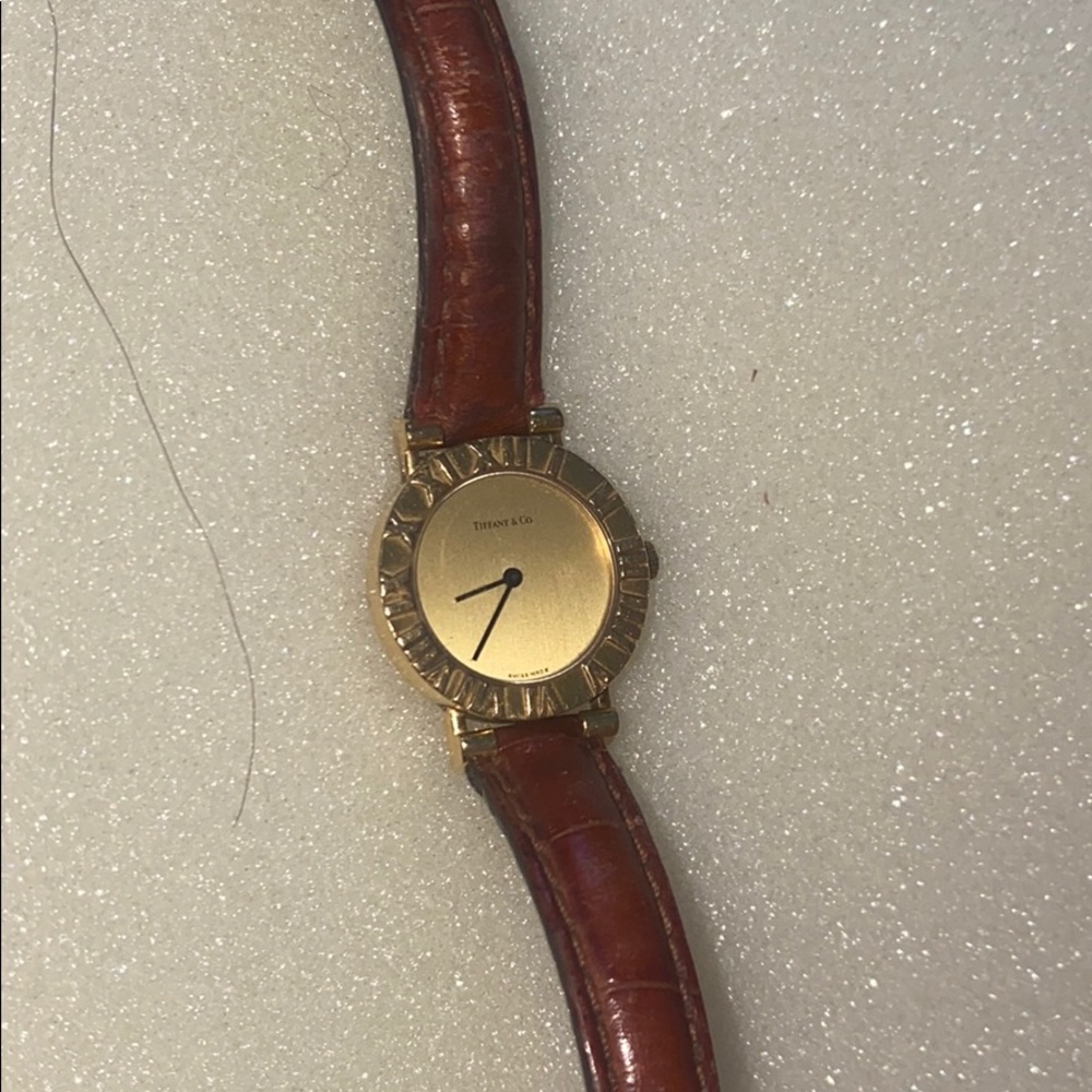 18kt gold Tiffany atlas watch